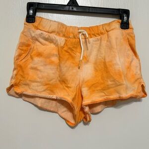 Orange Tie-Dye Kid’s Girl’s Shorts